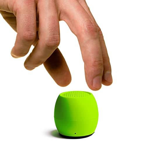 Boompods Zero Mini tragbarer Bluetooth Lautsprecher - Kabelloser Lautsprecher, IPX6 wasserdicht, 5 Std Spielzeit, Outdoor Speaker klein, Mikrofon & Dual Pairing, für Dusche, Reisen, iPhone, Lime Green von Boompods