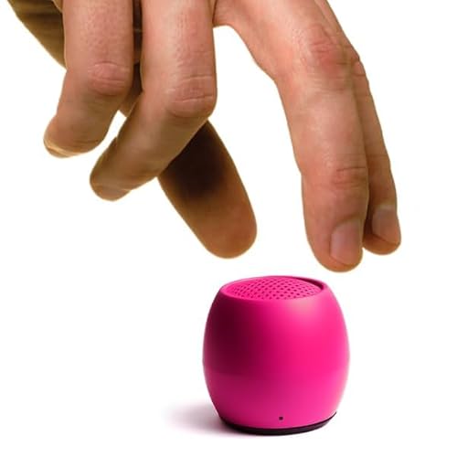 Boompods Zero Mini tragbarer Bluetooth Lautsprecher - Kabelloser Lautsprecher, IPX6 wasserdicht, 5 Std Spielzeit, Outdoor Speaker klein, Mikrofon & Dual Pairing, für Dusche, Reisen, iPhone, Rosa von Boompods