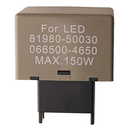 Booso 8-Poliges Elektronisches Blinker Relais für LED Lampe 81980-50030 066500-4650 von Booso