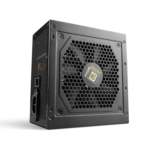 BoostBoxx Netzteil PB700 | 80PLUS Gold, 700 Watt, Nicht modular, gesleevte Kabel, Schutzfunktionen (OCP, OVP, UVP, SCP, OPP, OTP), ATX12V, 100-240V, Power Boost von Boost Boxx