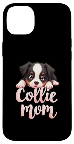 Border Collie Mama Hund Border Collie Mama Süßer Welpe Hülle für iPhone 14 Plus von Border Collie Fun Designs
