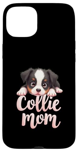 Border Collie Mama Hund Border Collie Mama Süßer Welpe Hülle für iPhone 15 Plus von Border Collie Fun Designs
