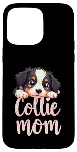 Border Collie Mama Hund Border Collie Mama Süßer Welpe Hülle für iPhone 15 Pro Max von Border Collie Fun Designs