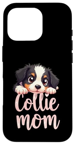 Border Collie Mama Hund Border Collie Mama Süßer Welpe Hülle für iPhone 16 Pro von Border Collie Fun Designs