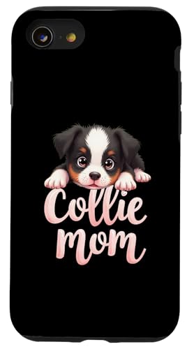 Border Collie Mama Hund Border Collie Mama Süßer Welpe Hülle für iPhone SE (2020) / 7 / 8 von Border Collie Fun Designs