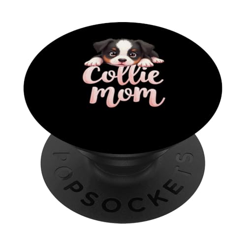 Border Collie Mama Hund Border Collie Mama Süßer Welpe PopSockets Klebender PopGrip Border Collie Mama Hund Border Collie Mama Süßer Welpe PopSockets Klebender PopGrip von Border Collie Fun Designs