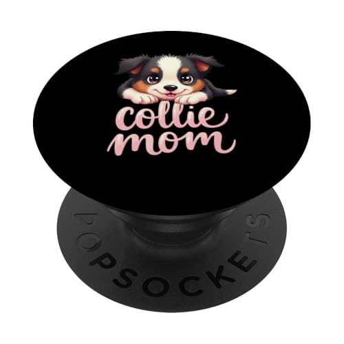 Border Collie Mama Hund Border Collie Mama Süßer Welpe PopSockets Klebender PopGrip Border Collie Mama Hund Border Collie Mama Süßer Welpe PopSockets Klebender PopGrip von Border Collie Fun Designs