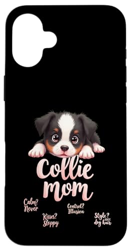 Lustiges Collie Mom Dog Border Collie Mama Humor Zitat Hülle für iPhone 16 Plus Lustiges Collie Mom Dog Border Collie Mama Humor Zitat Hülle für iPhone 16 Plus von Border Collie Fun Designs