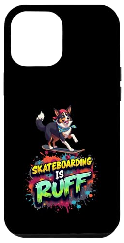 Lustiges Skateboard-Geschenk für Border Collie Hundebesitzer Hülle für iPhone 12 Pro Max Lustiges Skateboard-Geschenk für Border Collie Hundebesitzer Hülle für iPhone 12 Pro Max von Border Collie Fun Designs