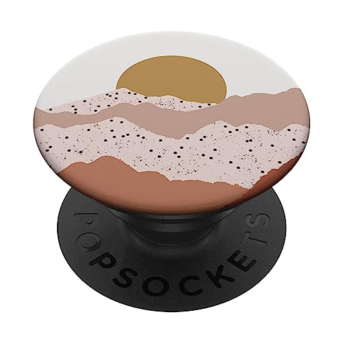 Boho Sunrise Sun Mountain Terrakotta Boheme Ästhetische Frauen PopSockets mit austauschbarem PopGrip von BoredKoalas Boho Phone Case Gifts