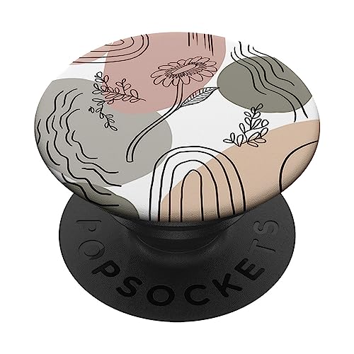 Minimale Blume Boho Floral Bohemian Ästhetik PopSockets mit austauschbarem PopGrip von BoredKoalas Boho Phone Case Gifts