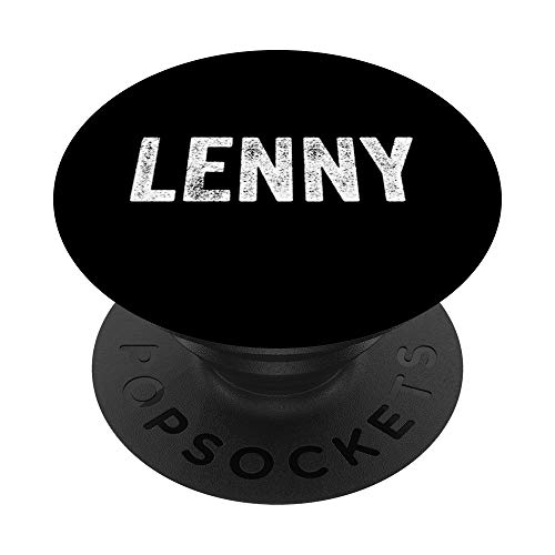 Lenny Vorname Jungen Personalisiertes Geschenk PopSockets PopGrip: Ausziehbarer Sockel und Griff für Handys/Tablets mit Tauschbarem Top von BoredKoalas Jungen Vornamen Geschenke