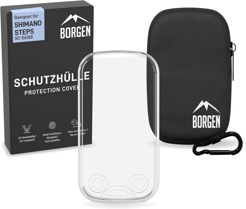Borgen Displayschutzfolie Borgen E-Bike Displayschutz geeignet für Shimano SC-E-6100 Display von Borgen