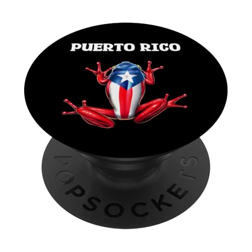 Frosch Flagge von Puerto Rico Puertorikanische Stolz Boricua PopSockets Klebender PopGrip Frosch Flagge von Puerto Rico Puertorikanische Stolz Boricua PopSockets Klebender PopGrip von Boricua Puerto Rico Taino Clothing