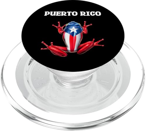 Frosch Flagge von Puerto Rico Puertorikanische Stolz Boricua PopSockets PopGrip für MagSafe Frosch Flagge von Puerto Rico Puertorikanische Stolz Boricua PopSockets PopGrip für MagSafe von Boricua Puerto Rico Taino Clothing