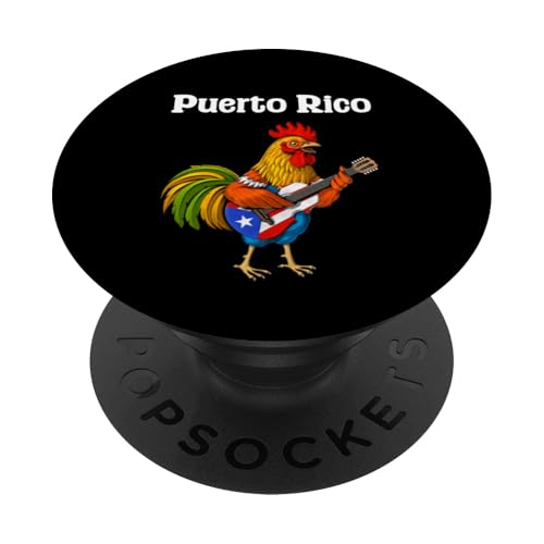 Hahn Flagge von Puerto Rico Puertorikanische Boricua PopSockets Klebender PopGrip von Boricua Puerto Rico Taino Clothing