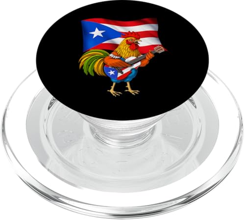 Hahn Flagge von Puerto Rico Puertorikanische Boricua PopSockets PopGrip für MagSafe Hahn Flagge von Puerto Rico Puertorikanische Boricua PopSockets PopGrip für MagSafe von Boricua Puerto Rico Taino Clothing