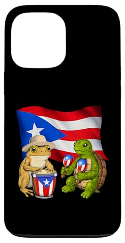 Puerto Ricanischer Frosch Schildkröte puertoricanische Hülle für iPhone 13 Pro Max von Boricua Puerto Rico Taino Clothing