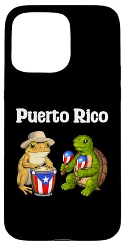Puerto Ricanischer Frosch Schildkröte puertoricanische Hülle für iPhone 15 Pro Max Puerto Ricanischer Frosch Schildkröte puertoricanische Hülle für iPhone 15 Pro Max von Boricua Puerto Rico Taino Clothing