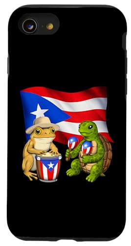 Puerto Ricanischer Frosch Schildkröte puertoricanische Hülle für iPhone SE (2020) / 7 / 8 von Boricua Puerto Rico Taino Clothing