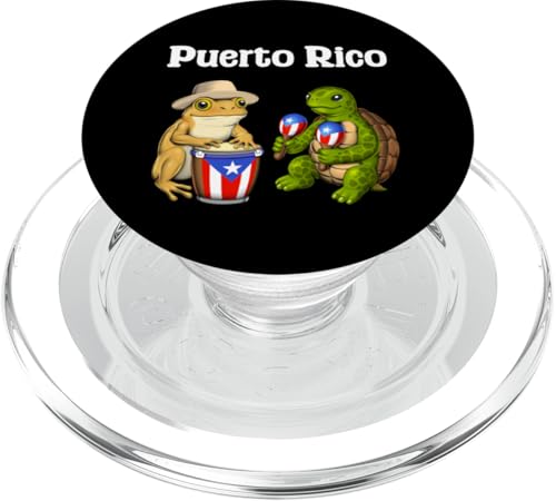 Puerto Ricanischer Frosch Schildkröte puertoricanische PopSockets PopGrip für MagSafe Puerto Ricanischer Frosch Schildkröte puertoricanische PopSockets PopGrip für MagSafe von Boricua Puerto Rico Taino Clothing
