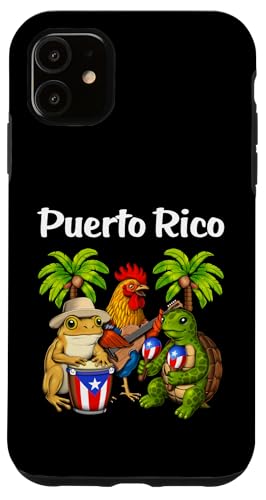Puerto Ricanischer Frosch puertoricanische flagge stolzes Hülle für iPhone 11 Puerto Ricanischer Frosch puertoricanische flagge stolzes Hülle für iPhone 11 von Boricua Puerto Rico Taino Clothing