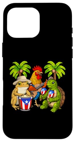 Puerto Ricanischer Frosch puertoricanische flagge stolzes Hülle für iPhone 16 Pro Max Puerto Ricanischer Frosch puertoricanische flagge stolzes Hülle für iPhone 16 Pro Max von Boricua Puerto Rico Taino Clothing