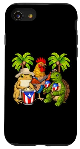 Puerto Ricanischer Frosch puertoricanische flagge stolzes Hülle für iPhone SE (2020) / 7 / 8 von Boricua Puerto Rico Taino Clothing