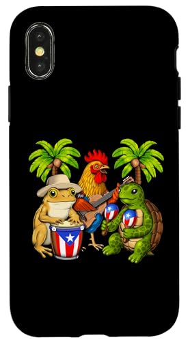 Puerto Ricanischer Frosch puertoricanische flagge stolzes Hülle für iPhone X/XS Puerto Ricanischer Frosch puertoricanische flagge stolzes Hülle für iPhone X/XS von Boricua Puerto Rico Taino Clothing