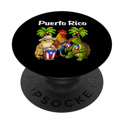 Puerto Ricanischer Frosch puertoricanische flagge stolzes PopSockets Klebender PopGrip Puerto Ricanischer Frosch puertoricanische flagge stolzes PopSockets Klebender PopGrip von Boricua Puerto Rico Taino Clothing
