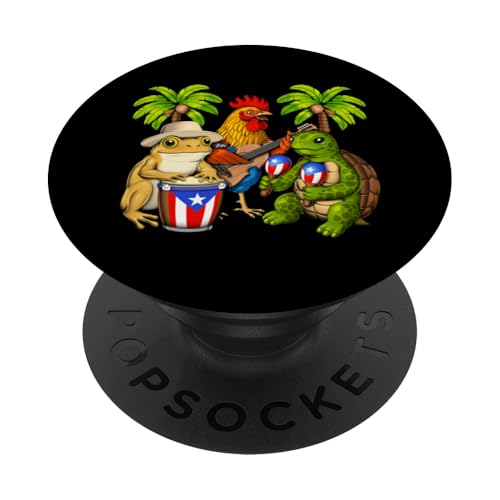 Puerto Ricanischer Frosch puertoricanische flagge stolzes PopSockets Klebender PopGrip Puerto Ricanischer Frosch puertoricanische flagge stolzes PopSockets Klebender PopGrip von Boricua Puerto Rico Taino Clothing