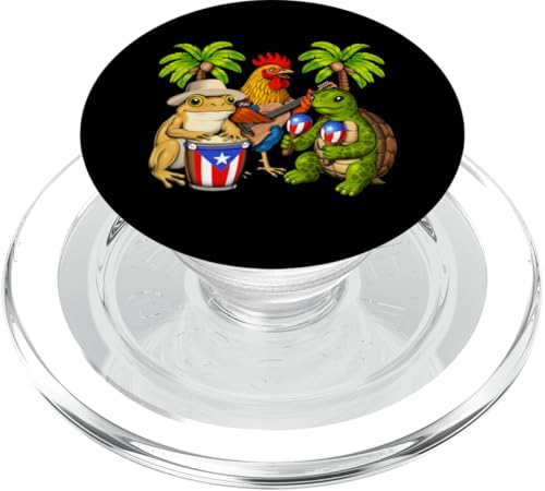Puerto Ricanischer Frosch puertoricanische flagge stolzes PopSockets PopGrip für MagSafe Puerto Ricanischer Frosch puertoricanische flagge stolzes PopSockets PopGrip für MagSafe von Boricua Puerto Rico Taino Clothing