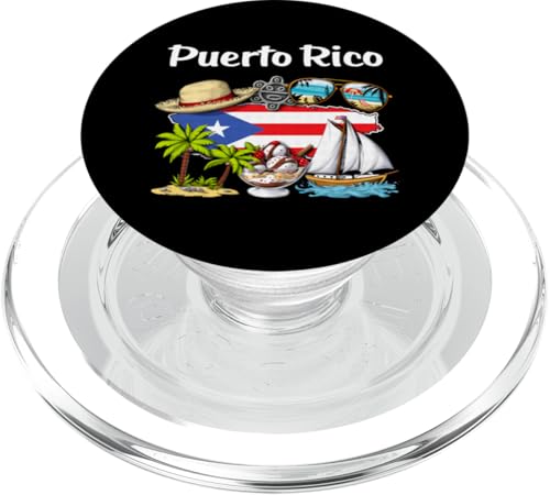 Puerto Rico Puertorikanische Flagge Puerto Ricanischer Stolz PopSockets PopGrip für MagSafe Puerto Rico Puertorikanische Flagge Puerto Ricanischer Stolz PopSockets PopGrip für MagSafe von Boricua Puerto Rico Taino Clothing