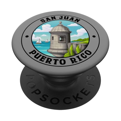 San Juan Puerto Rico Boricua puerto ricanisches Erbe PopSockets Klebender PopGrip San Juan Puerto Rico Boricua puerto ricanisches Erbe PopSockets Klebender PopGrip von Boricua Puerto Rico Taino Clothing