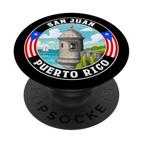 San Juan Puerto Rico Puertorikanische Flagge Boricua PopSockets Klebender PopGrip San Juan Puerto Rico Puertorikanische Flagge Boricua PopSockets Klebender PopGrip von Boricua Puerto Rico Taino Clothing