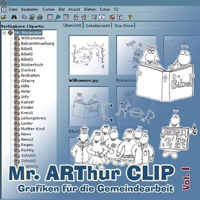 Mr. ARThur CLIP, CD-ROM.Vol.1: Grafiken für die Gemeindearbeit. Für Windows 95/98(SE)/2000/Me/XP/NT von Born-Verlag