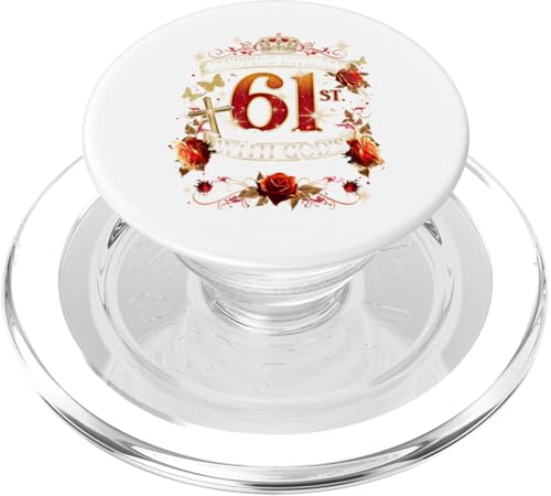 Stepping Into My 61st Birthday With God’s Grace And Mercy PopSockets PopGrip für MagSafe Stepping Into My 61st Birthday With God’s Grace And Mercy PopSockets PopGrip für MagSafe von Born in 1964 with Grace