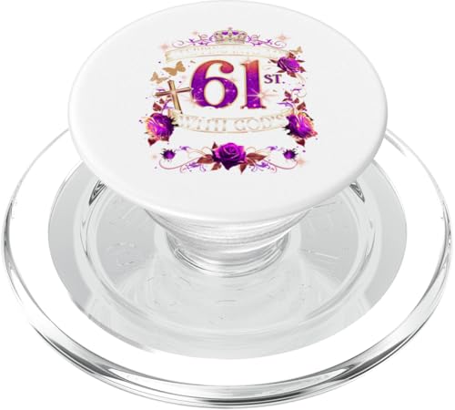 Stepping Into My 61st Birthday With God’s Grace And Mercy PopSockets PopGrip für MagSafe Stepping Into My 61st Birthday With God’s Grace And Mercy PopSockets PopGrip für MagSafe von Born in 1964 with Grace