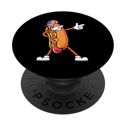4. Juli Cookout Independence Day BBQ Dabbing Hot Dog PopSockets Klebender PopGrip 4. Juli Cookout Independence Day BBQ Dabbing Hot Dog PopSockets Klebender PopGrip von Born to Grill Apparel.USA