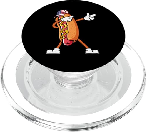 4. Juli Cookout Independence Day BBQ Dabbing Hot Dog PopSockets PopGrip für MagSafe 4. Juli Cookout Independence Day BBQ Dabbing Hot Dog PopSockets PopGrip für MagSafe von Born to Grill Apparel.USA