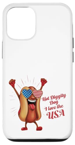 4. Juli Hot Dog für Cookouts Feuerwerk und USA Pride Hülle für iPhone 12/12 Pro von Born to Grill Apparel.USA