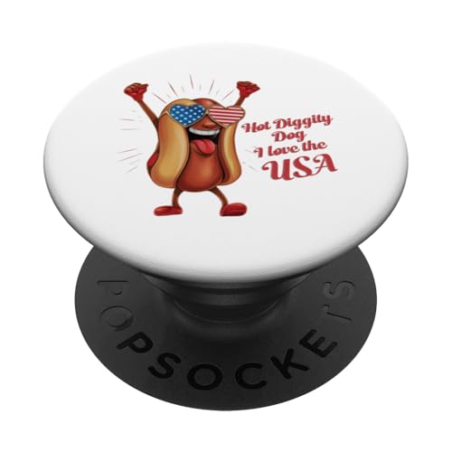 4. Juli Hot Dog für Cookouts Feuerwerk und USA Pride PopSockets Klebender PopGrip 4. Juli Hot Dog für Cookouts Feuerwerk und USA Pride PopSockets Klebender PopGrip von Born to Grill Apparel.USA