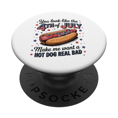 4. Juli Hot Dog für Cookouts Feuerwerk und USA Pride PopSockets Klebender PopGrip 4. Juli Hot Dog für Cookouts Feuerwerk und USA Pride PopSockets Klebender PopGrip von Born to Grill Apparel.USA