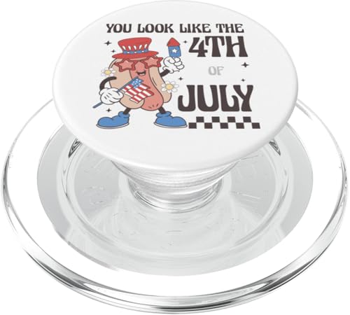 4. Juli Hot Dog für Cookouts Feuerwerk und USA Pride PopSockets PopGrip für MagSafe 4. Juli Hot Dog für Cookouts Feuerwerk und USA Pride PopSockets PopGrip für MagSafe von Born to Grill Apparel.USA