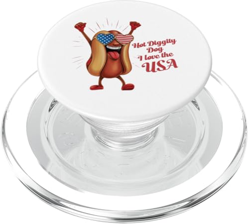 4. Juli Hot Dog für Cookouts Feuerwerk und USA Pride PopSockets PopGrip für MagSafe 4. Juli Hot Dog für Cookouts Feuerwerk und USA Pride PopSockets PopGrip für MagSafe von Born to Grill Apparel.USA