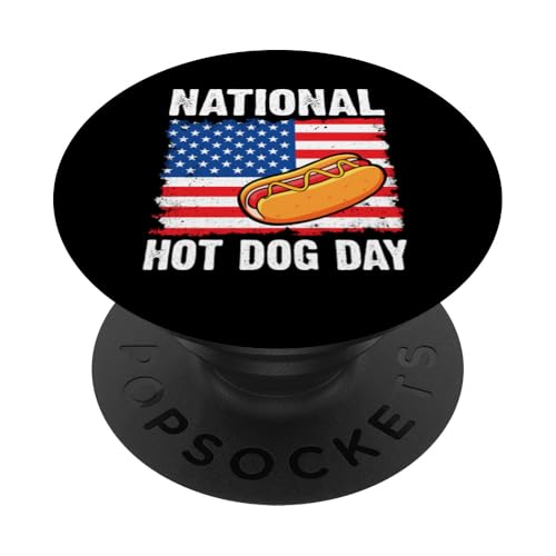 American Pride BBQ Party National Hot Dog Day Patriotisch PopSockets Klebender PopGrip American Pride BBQ Party National Hot Dog Day Patriotisch PopSockets Klebender PopGrip von Born to Grill Apparel.USA