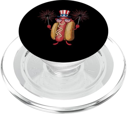 Amerikanische Flagge Hot Dog Monster Truck 4. Juli BBQ Party PopSockets PopGrip für MagSafe Amerikanische Flagge Hot Dog Monster Truck 4. Juli BBQ Party PopSockets PopGrip für MagSafe von Born to Grill Apparel.USA