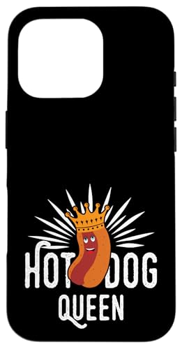 Crowned Hot Dog Queen | Lustige Royal Foodie Summer Cookouts Hülle für iPhone 16 Pro von Born to Grill Apparel.USA