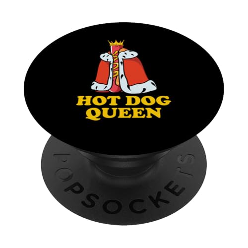 Crowned Hot Dog Queen | Lustige Royal Foodie Summer Cookouts PopSockets Klebender PopGrip Crowned Hot Dog Queen | Lustige Royal Foodie Summer Cookouts PopSockets Klebender PopGrip von Born to Grill Apparel.USA