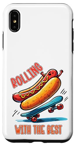 Epic Skate Hot Dog Skateboard Rolling mit bestem Grillessen Hülle für iPhone XS Max Epic Skate Hot Dog Skateboard Rolling mit bestem Grillessen Hülle für iPhone XS Max von Born to Grill Apparel.USA